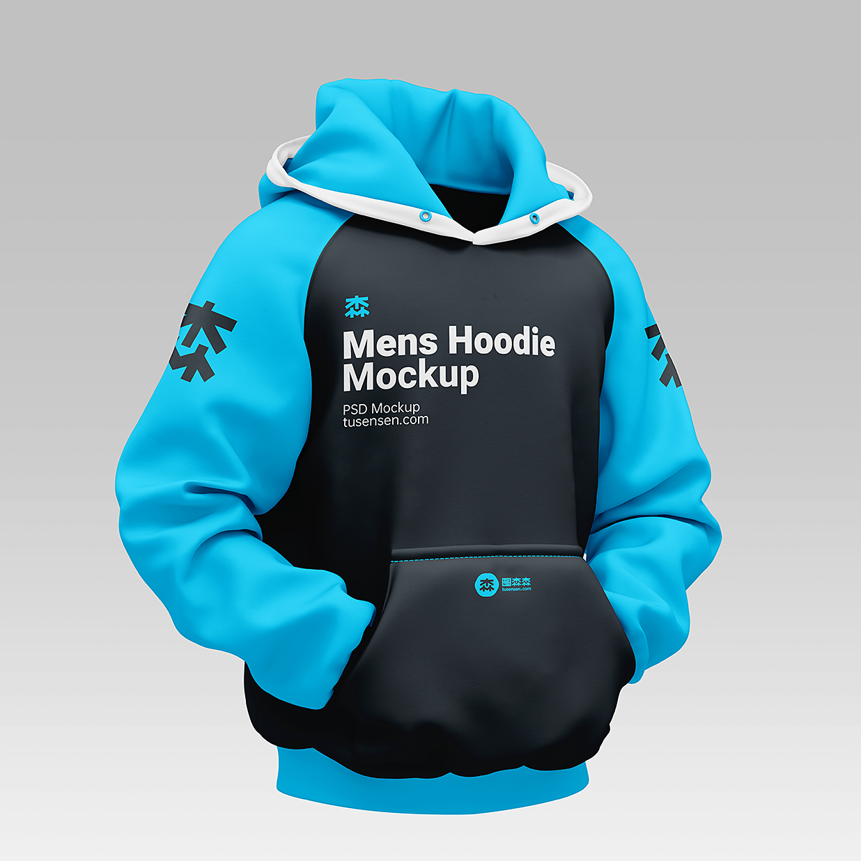 高质感连帽衫卫衣样机mockup3组插图2 高质感连帽衫卫衣样机mockup3组插图2