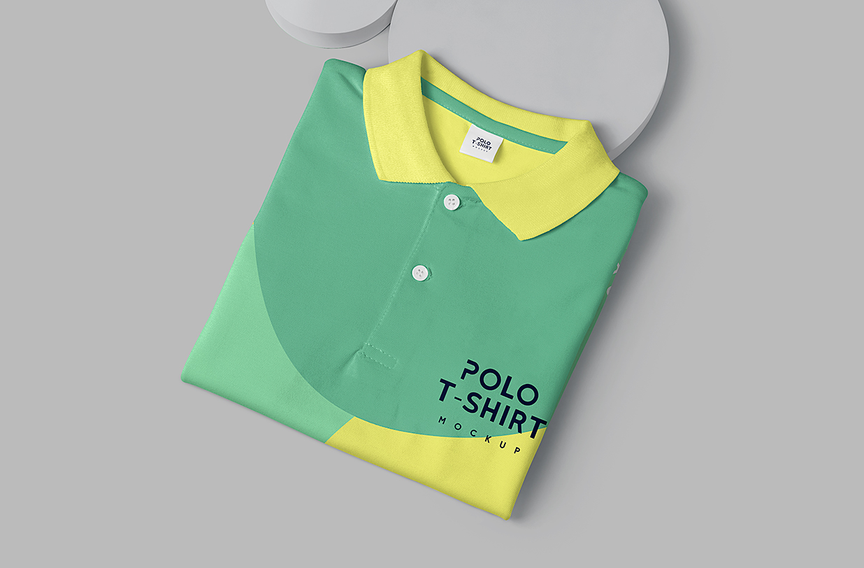 短袖马球衫polo衫服装样机mockup4组插图3 短袖马球衫polo衫服装样机mockup4组插图3