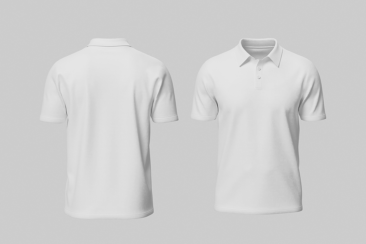 高质感短袖Polo衫样机mockup4组插图7 高质感短袖Polo衫样机mockup4组插图7