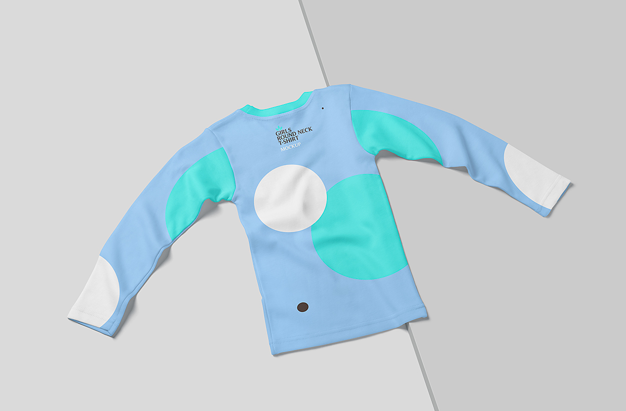 圆领长袖T恤样机mockup4组插图3 圆领长袖T恤样机mockup4组插图3