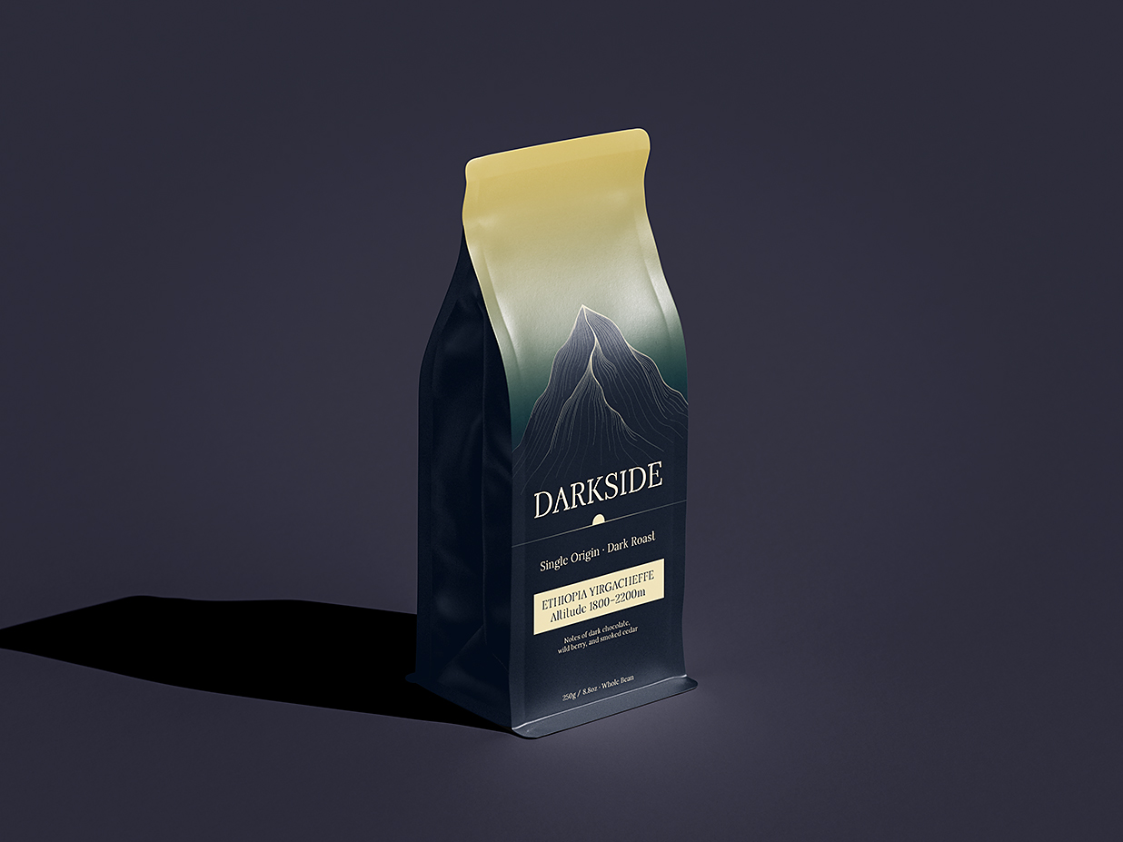 自立袋自封袋咖啡袋食品包装袋样机mockup4组插图3 自立袋自封袋咖啡袋食品包装袋样机mockup4组插图3