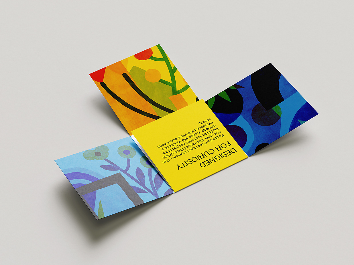十字折叠折页传单样机mockup7组插图3