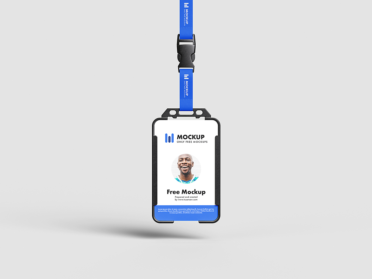 高质感工牌工作证胸牌样机mockup5组插图3