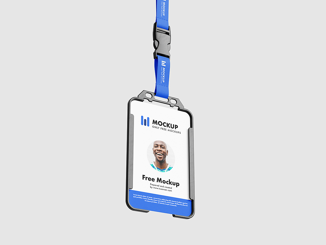 高质感工牌工作证胸牌样机mockup5组插图4