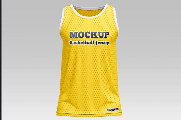 篮球服运动背心样机mockup3组