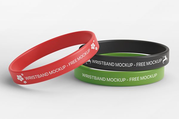 硅胶手环腕带样机mockup
