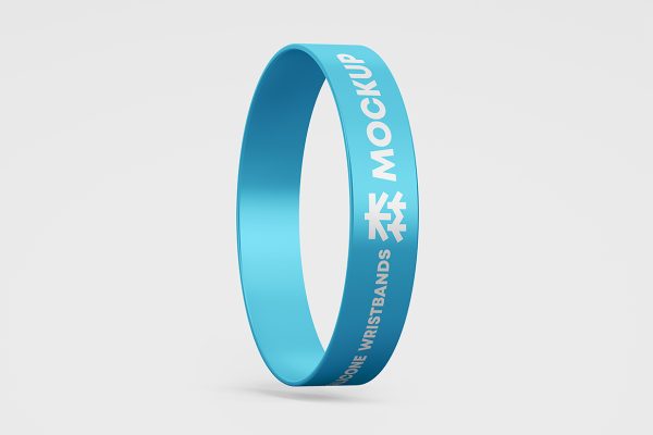 硅胶手环腕带样机mockup3组