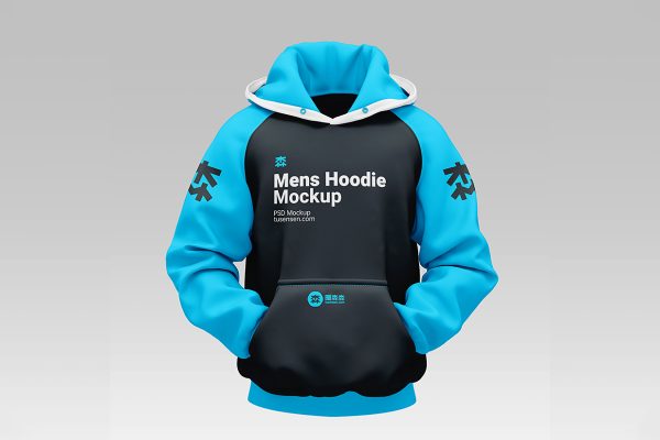 高质感连帽衫卫衣样机mockup3组