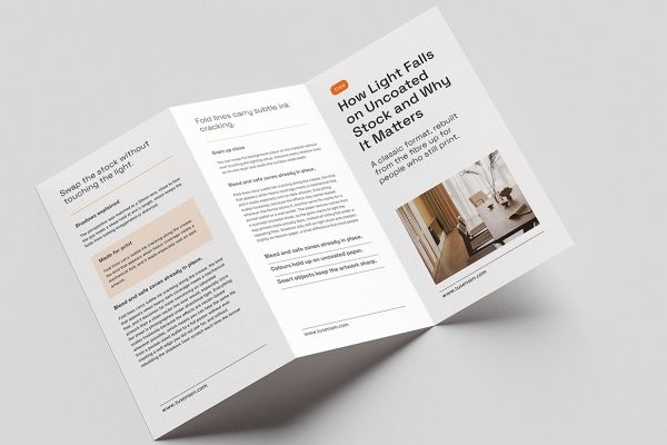 精致的竖版折页三折页样机mockup4组缩略图 精致的竖版折页三折页样机mockup4组
