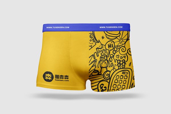 男士内裤短裤样机mockup