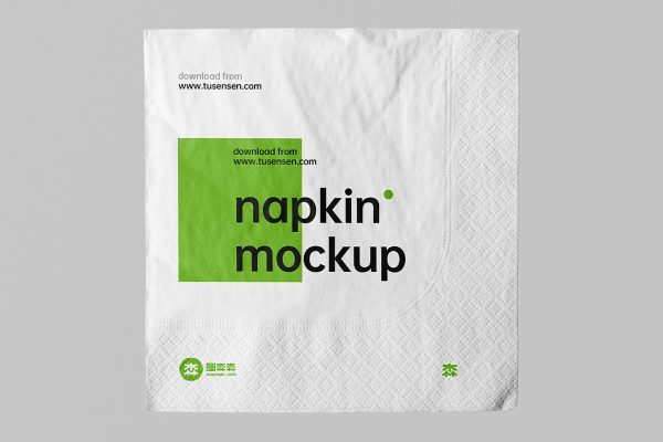 方块餐巾纸卫生纸纸巾样机mockup