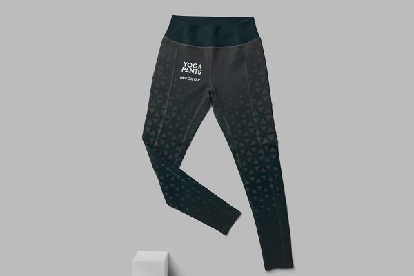 瑜伽裤紧身裤健身裤样机mockup4组