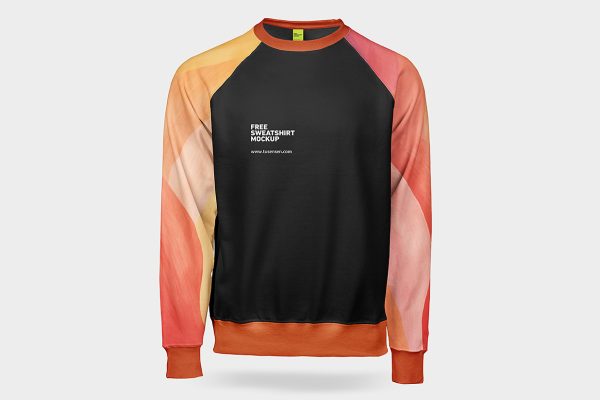 圆领长袖卫衣样机mockup缩略图 圆领长袖卫衣样机mockup