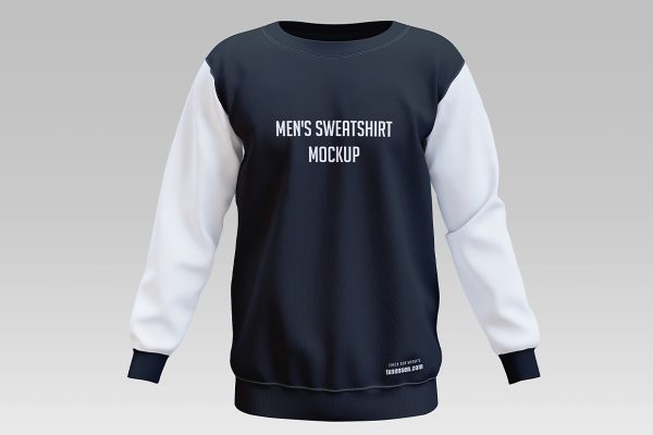 圆领长袖卫衣运动衫样机mockup3组缩略图 圆领长袖卫衣运动衫样机mockup3组