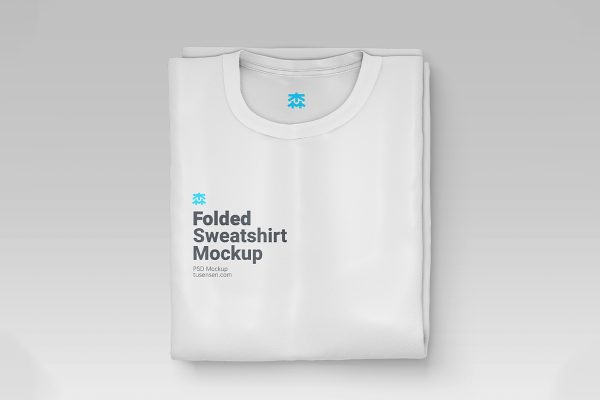 折叠的圆领卫衣样机mockup3组缩略图 折叠的圆领卫衣样机mockup3组