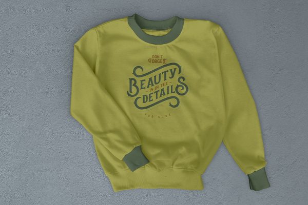圆领卫衣长袖样机mockup