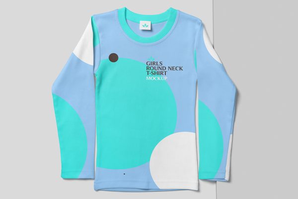 圆领长袖T恤样机mockup4组