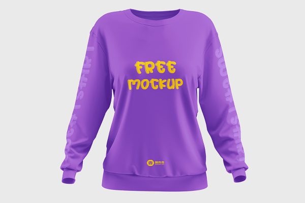 圆领长袖卫衣样机mockup3组缩略图 圆领长袖卫衣样机mockup3组
