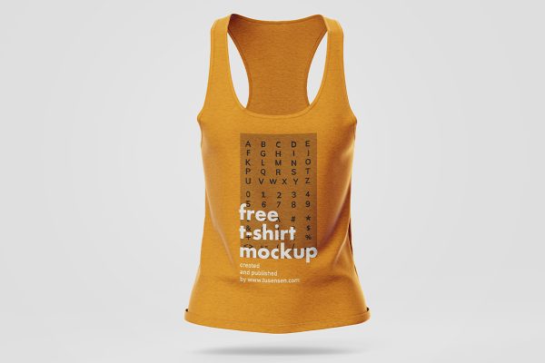 高质感女生运动背心样机mockup2组