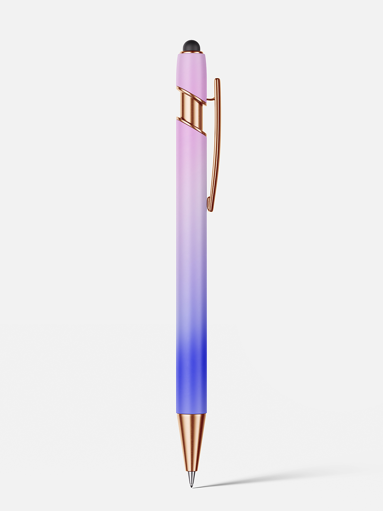带触控头的圆珠笔电容笔样机mockup4组插图
