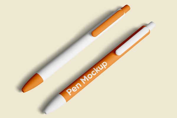 经典的圆珠笔样机mockup